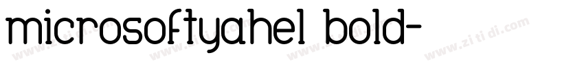 microsoftyahel bold字体转换